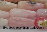 COP1490 15.5 inches 8*20mm teardrop natural pink opal beads