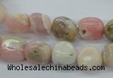 COP15 15.5 inches 10*12mm nugget natural pink opal beads wholesale