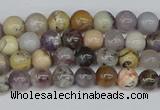 COP1510 15.5 inches 4mm round amethyst sage opal beads wholesale