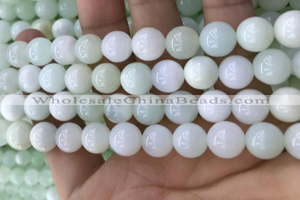 COP1637 15.5 inches 10mm round natural green opal beads