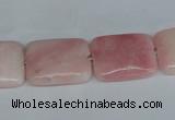 COP164 15.5 inches 30*40mm rectangle pink opal gemstone beads