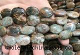 COP1654 15.5 inches 15*20mm oval green opal gemstone beads