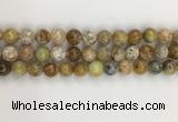 COP1672 15.5 inches 10mm round yellow opal gemstone beads