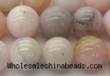 COP1703 15.5 inches 8mm round natural pink opal gemstone beads