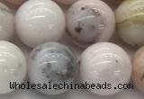 COP1705 15.5 inches 12mm round natural pink opal gemstone beads