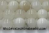 COP1730 15.5 inches 6mm round white opal beads wholesale