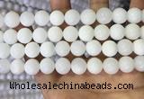 COP1773 15.5 inches 10mm round white opal gemstone beads