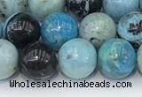 COP1791 15.5 inches 8mm round blue opal gemstone beads