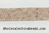 COP1820 15.5 inches 4mm round Chinese pink opal gemstone beads wholesale