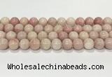 COP1824 15.5 inches 12mm round Chinese pink opal gemstone beads wholesale