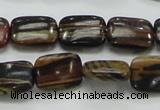 COP249 15.5 inches 12*16mm rectangle natural brown opal gemstone beads