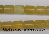 COP339 15.5 inches 10*12mm tube yellow opal gemstone beads