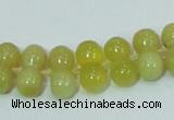 COP355 15.5 inches 8*16mm bone shape yellow opal gemstone beads