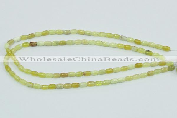 COP356 15.5 inches 5*8mm rice yellow opal gemstone beads wholesale