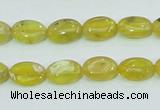 COP361 15.5 inches 9*12mm oval yellow opal gemstone beads wholesale