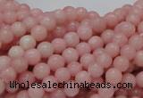 COP402 15.5 inches 6mm round Chinese pink opal gemstone beads