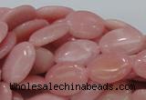 COP419 15.5 inches 14*18mm oval Chinese pink opal gemstone beads