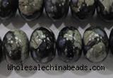 COP473 15.5 inches 13*18mm rondelle natural grey opal gemstone beads