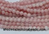 COP50 15.5 inches 4mm round natural pink opal gemstone beads