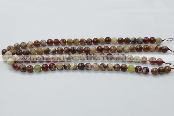 COP501 15.5 inches 8mm round natural red opal gemstone beads