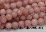 COP52 15.5 inches 7mm round natural pink opal gemstone beads