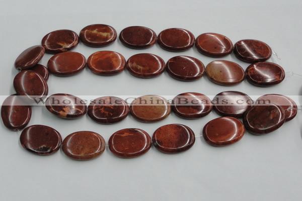 COP524 15.5 inches 22*30mm oval red opal gemstone beads wholesale