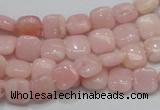 COP67 15.5 inches 8*8mm square natural pink opal gemstone beads