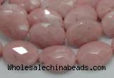 COP72 15.5 inches 13*18mm faceted oval natural pink opal beads