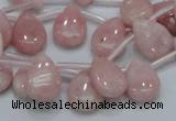 COP73 15.5 inches 10*14mm flat teardrop natural pink opal beads