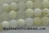 COP921 15.5 inches 6mm round white opal gemstone beads