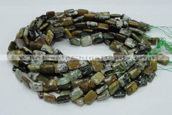 COS08 15.5 inches 12*16mm rectangle ocean stone beads wholesale