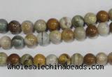 COS161 15.5 inches 6mm round ocean stone beads wholesale