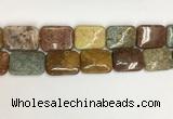 COS256 15.5 inches 22*30mm rectangle ocean stone beads wholesale