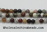 COS37 15.5 inches 4mm round ocean stone beads wholesale