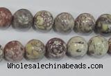 COT03 15.5 inches 12mm round osmanthus stone beads wholesale