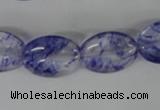 COV143 15.5 inches 13*18mm oval watermelon blue beads wholesale