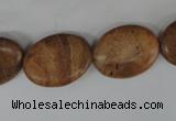 COV153 15.5 inches 15*20mm oval grain stone beads wholesale