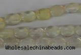 COV41 15.5 inches 8*10mm oval watermelon yellow beads wholesale