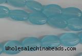 COV62 15.5 inches 10*14mm oval candy jade beads wholesale