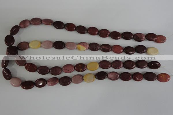 COV78 15.5 inches 10*14mm oval mookaite gemstone beads wholesale