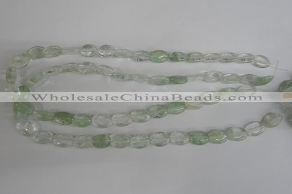 COV92 15.5 inches 10*14mm oval watermelon green beads wholesale