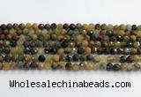 CPB1076 15.5 inches 6mm faceted round natural pietersite beads