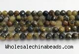 CPB1077 15.5 inches 8mm faceted round natural pietersite beads