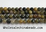 CPB1079 15.5 inches 12mm faceted round natural pietersite beads