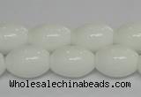 CPB19 15.5 inches 13*18mm rice white porcelain beads wholesale