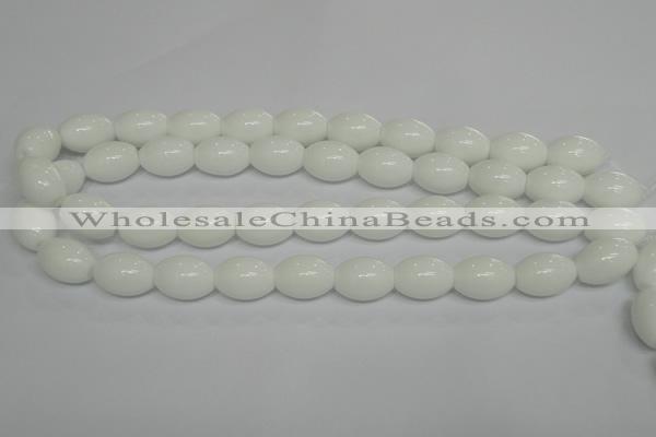 CPB19 15.5 inches 13*18mm rice white porcelain beads wholesale