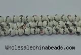 CPB553 15.5 inches 10mm round Painted porcelain beads