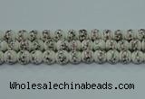 CPB602 15.5 inches 8mm round Painted porcelain beads