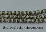 CPB641 15.5 inches 6mm round Painted porcelain beads