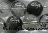 CPC06 15.5 inches 14mm round green phantom quartz beads wholesale